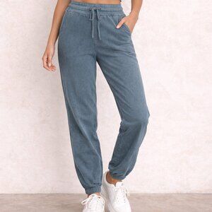 $110 Revolve Beyond Yoga Vintage Wash Cotton Jogger Sweatpants L